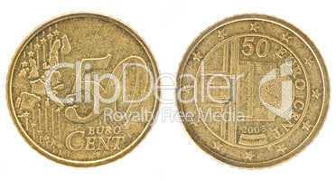50 Euro cents- European Union money