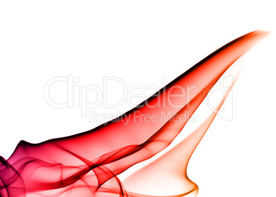 Colorful Fume Abstract over white