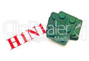 Swine FLU H1N1 - Closeup of green pills