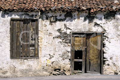 Verfallenes Haus in Buenavista Del Norte