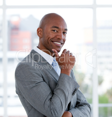 Portrait of a smiling businessman