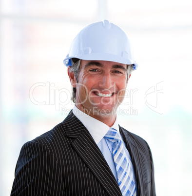 Portrait of a successful male architect
