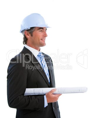 Portrait of a mature male architect