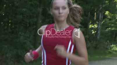 HD1080i Frau beim joggen