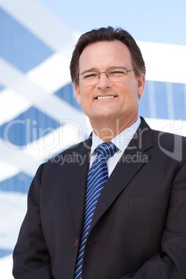 Handsome Businessman Smiling