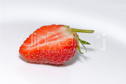 Halbierte Erdbeere