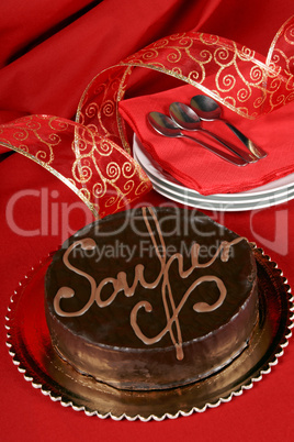 Sacher torte chocolate cake