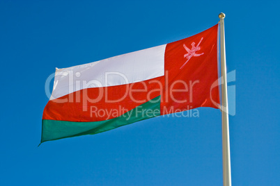 Nationalflagge von Oman, national flag of Oman