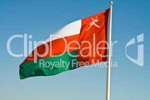 Nationalflagge von Oman, national flag of Oman