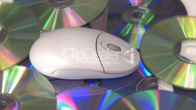 Computer mouse CD DVD rotate