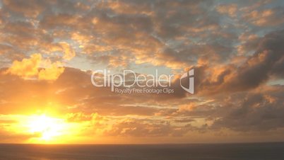 Time lapse Caribbean Sunset