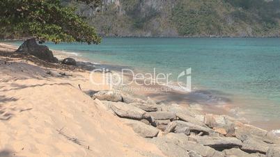 Tropical beach near El Nido