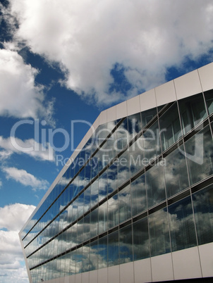 Architektur Glasfassade lang