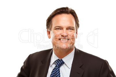 Handsome Businessman Portrait on White