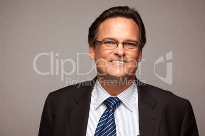 Handsome Businessman Portrait on White