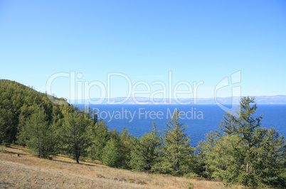 Coastline of Baikal lake