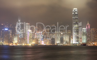 Night scene of Hong Kong