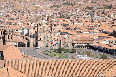 Panorama of Cusco city