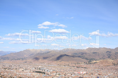 Panorama of Cusco city