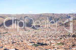 Panorama of Cusco city