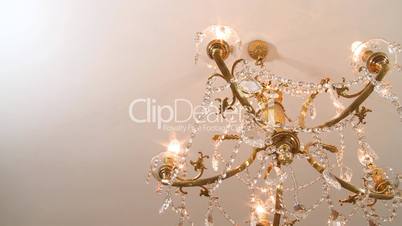 Ceiling crystal chandelier
