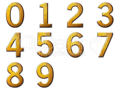 Set digit metallic