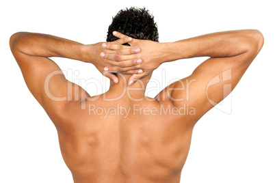 Muscular male back