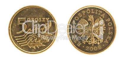 5 groszy - money of Poland