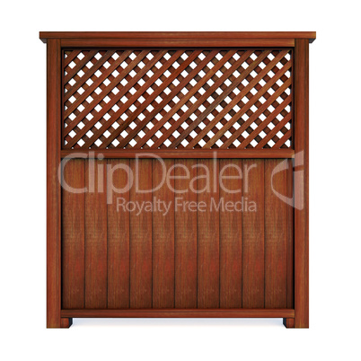 Wood privacy screen
