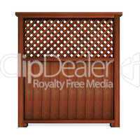 Wood privacy screen