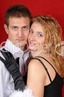 Beautiful young couple portrait