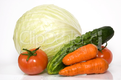 Set from vegetables