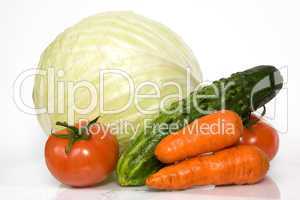 Set from vegetables