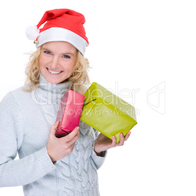 Woman with presents