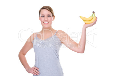 Woman with bananas