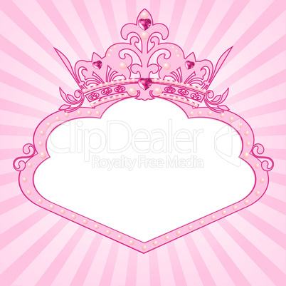 Princess crown frame