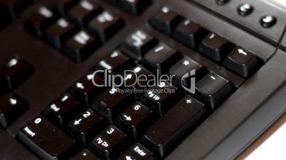 Black computer keyboard