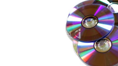 Rotating stack of cd/dvd discs loopable