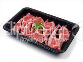 Lamb Chop Meat Tray