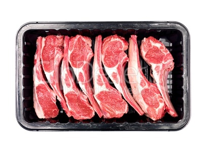 Lamb Chop Meat Tray