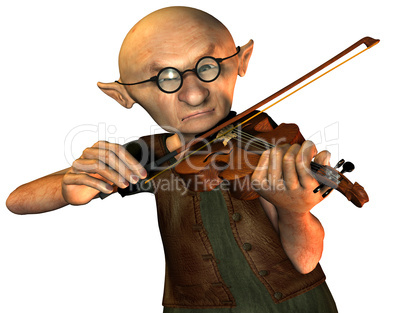 Alter Mann mit Geige