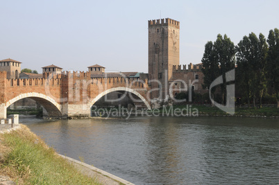 Scaligerbrücke in Verona