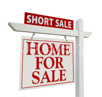 Short Sale Real Estate Sign - Left