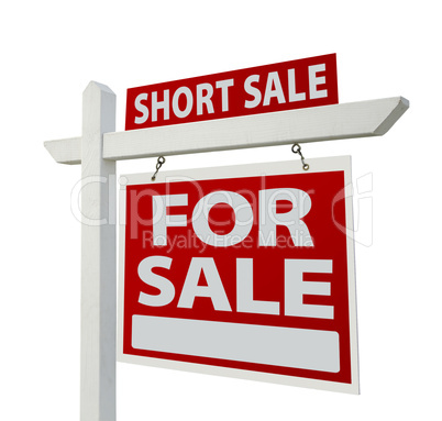 Short Sale Real Estate Sign - Right