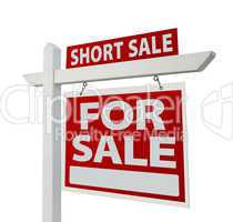 Short Sale Real Estate Sign - Right