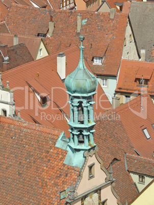 Glockenturm der Ratsherrentrinkstube in Rothenburg