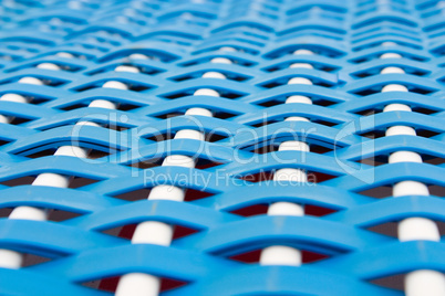 Blaues Plastikgitter - Blue plastic grate