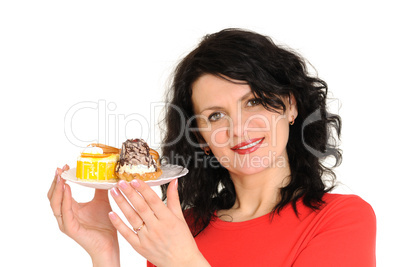 sponge cake on plate