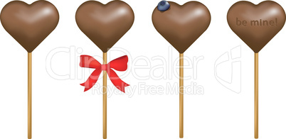 Chocolate lollipop