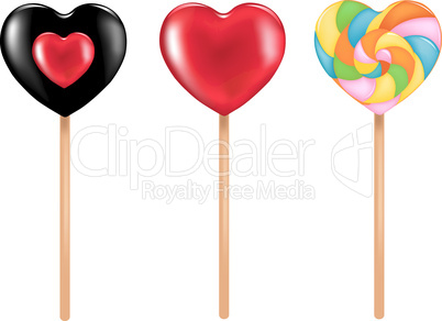Three lollipops